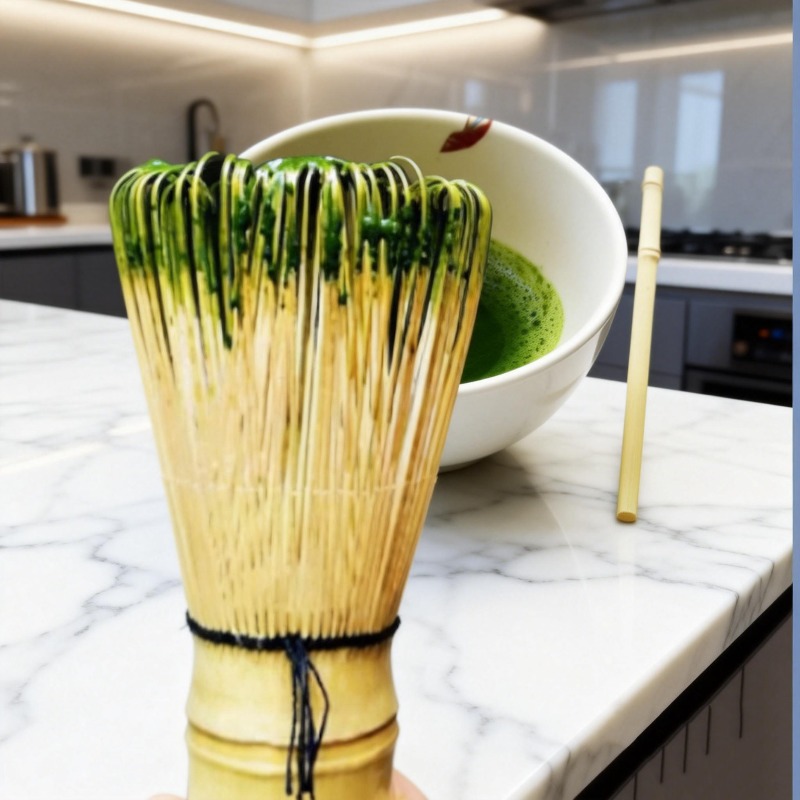 Bamboo Cutlery Set - Japanse matcha theeklopper - bamboe theezetel