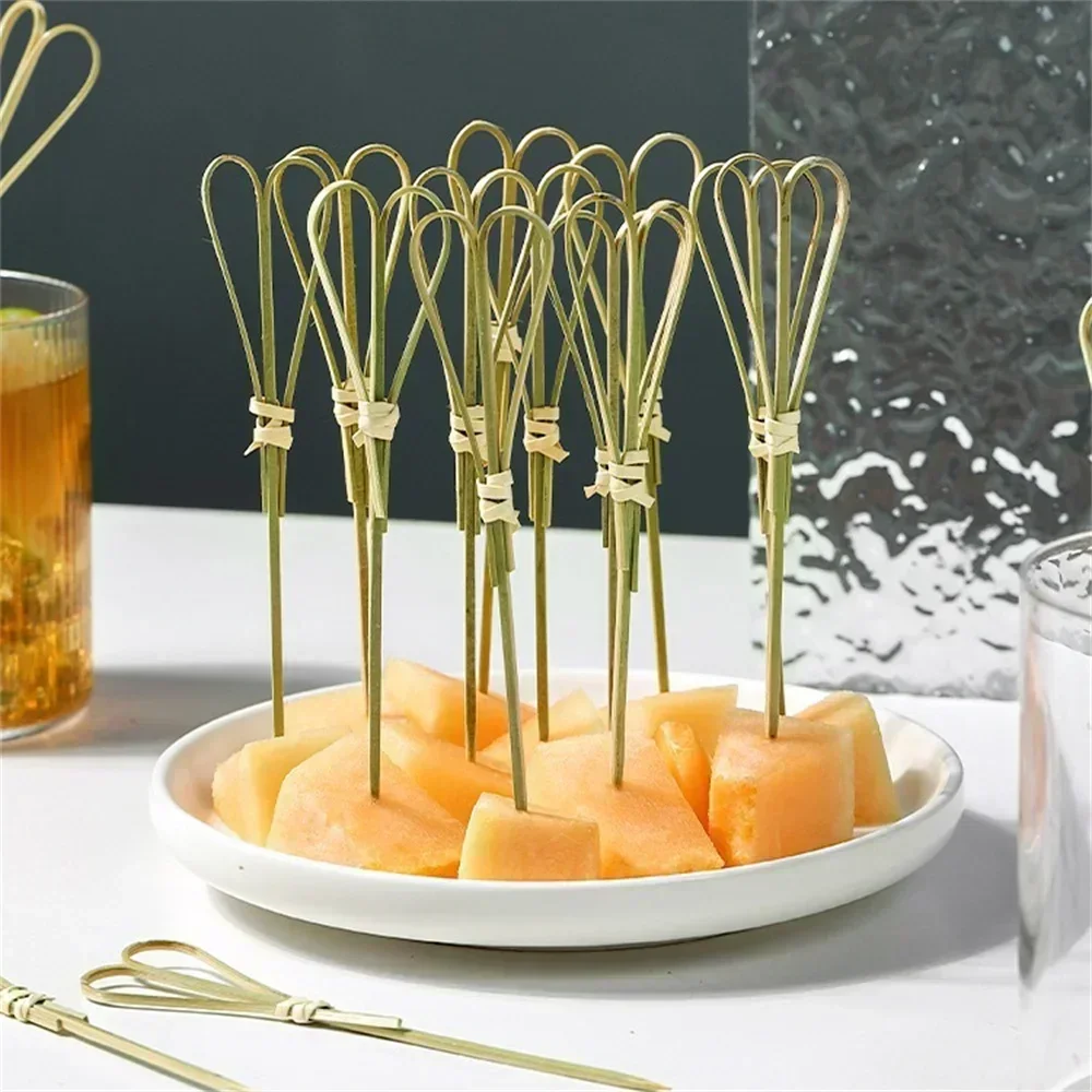 Bamboo Cutlery Set - 12Cm Handige Wegwerp Bamboe Vorken Feest