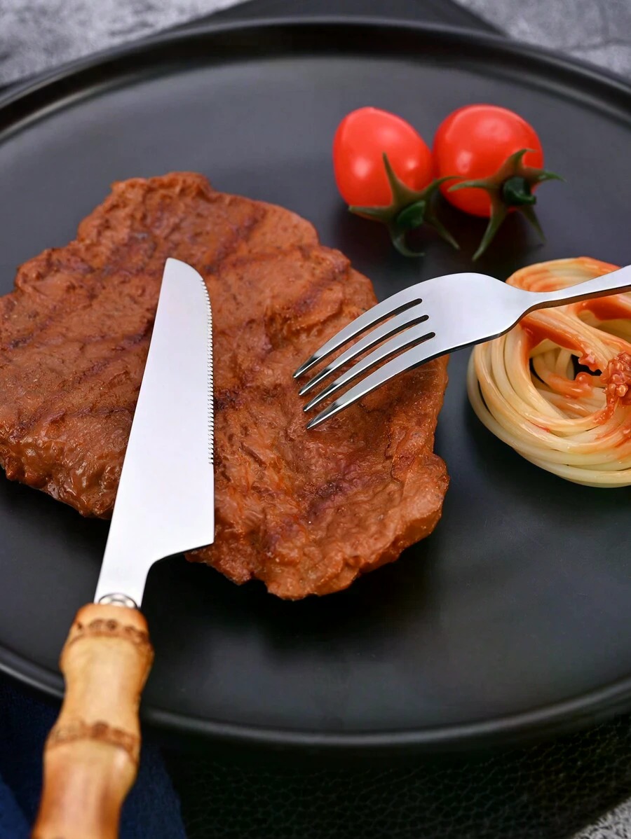 30-delige bestekset van roestv - Bamboo Cutlery Set recensie en prijs