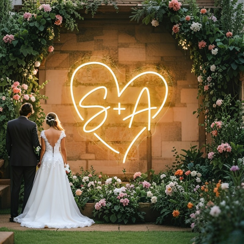 Aangepaste initialen hart LED  - Personalized Engraved Gift recensie en prijs