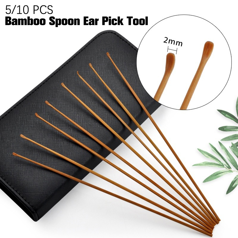 5/10 stuks Bamboe Lepel Oorrei - Bamboo Cutlery Set recensie en prijs